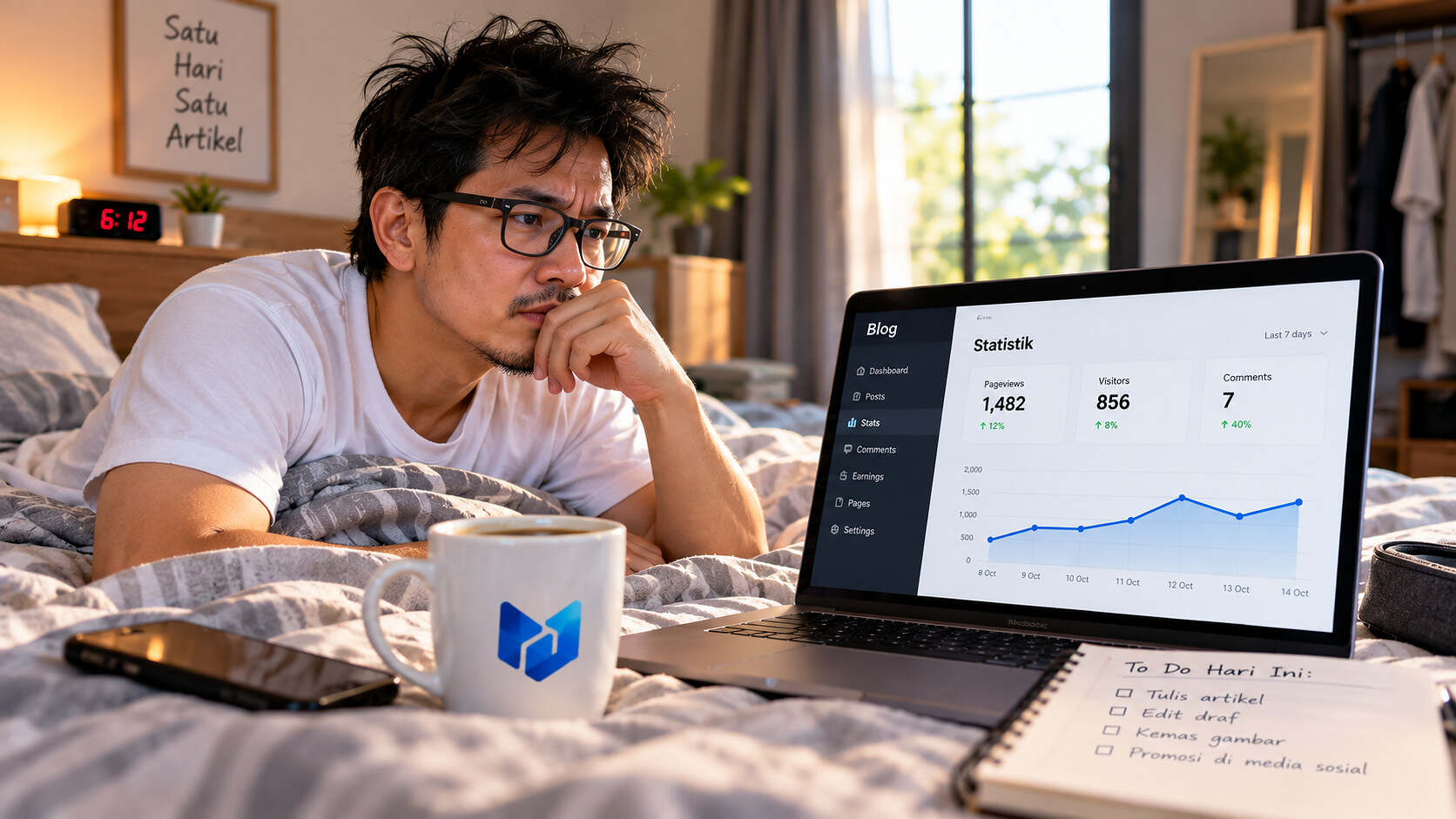 Pengunjung blog sikit? Ini cara saya tenangkan diri