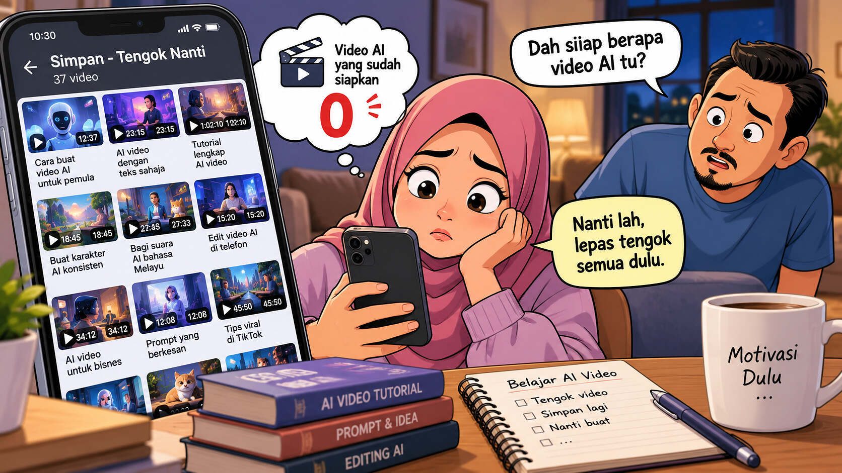 Kisah Rina dan 37 video tutorial yang tak pernah dipraktikkan